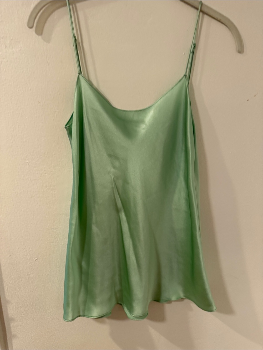 Vince Mint Green Satin Slip Cami